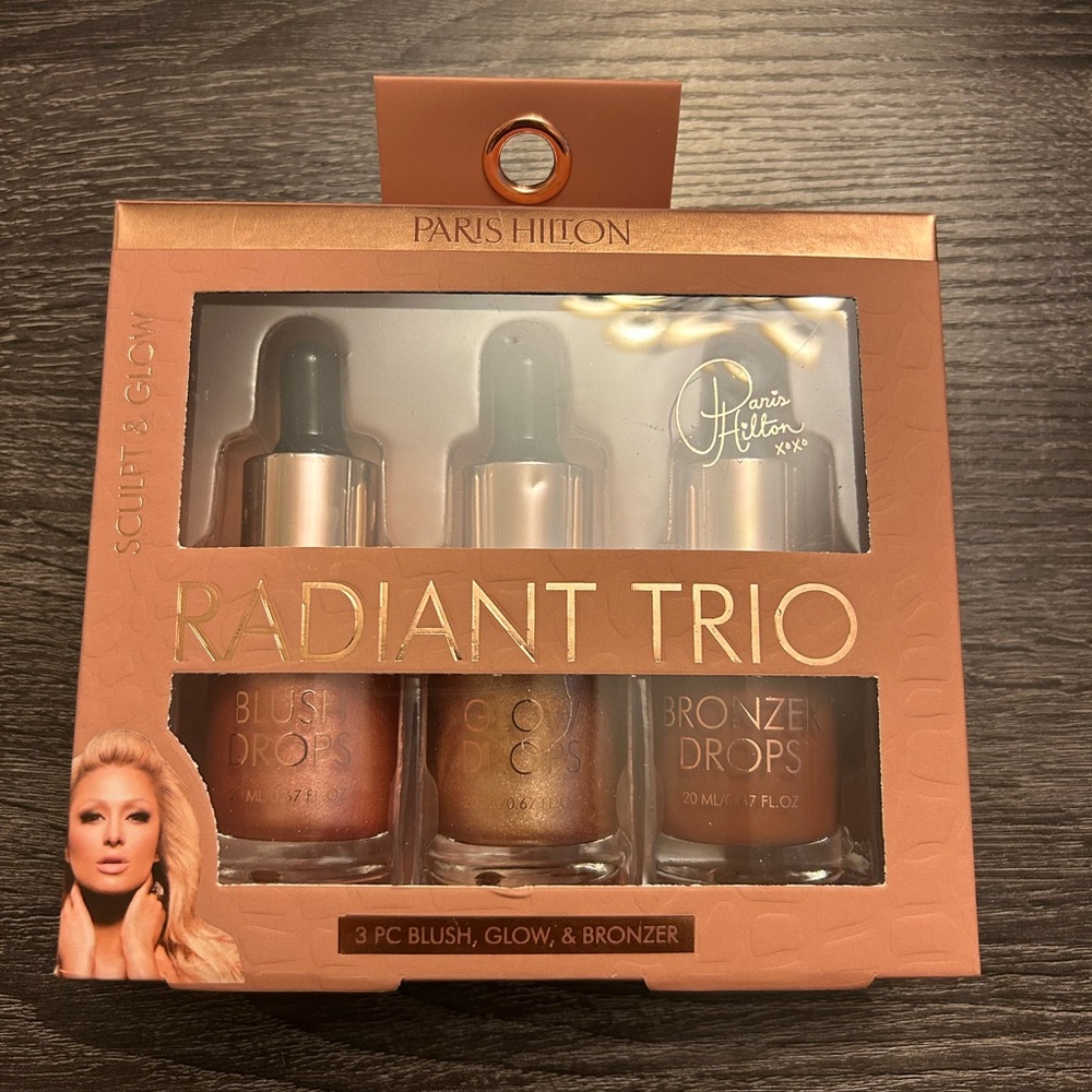 Paris Hilton Radiant Trio Blush, Glow & Bronzer Set